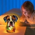 thumbnail image 6 of Dachshund Lamp, Retro Stained Resin Tabletop Night Light, Dog Series Art Night Light, Dog Lamp Stained Glass, 3D Cute Pet LED Table Lamps, Gift for Lovers(B), 6 of 6
