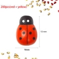 thumbnail image 1 of 200Pcs Wooden Bees Ladybugs, Wooden Bumble Bees & Ladybugs for Crafts Scrapbooking DIY Party Decoration, 1 of 5