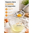 thumbnail image 2 of Separador De Claras Y Yemas Huevo Acero Inoxidable Premium, 2 of 6