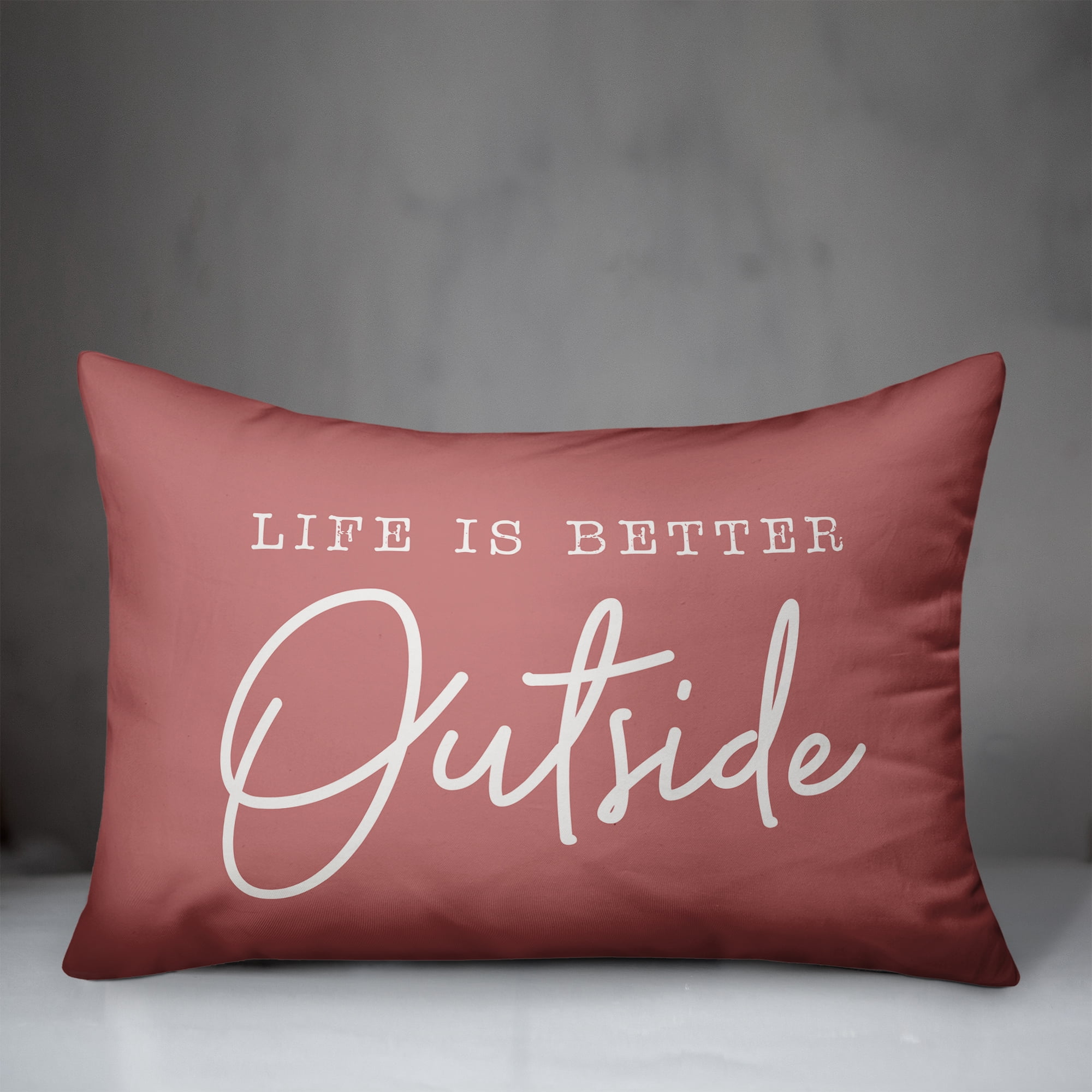 Creative Products Better Outside Pink 14 x 20 Indoor / Outdoor Pillow