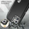 thumbnail image 6 of for iPhone 11 Case with Kickstand, [10FT Military Drop Protection] Rugged Heavy Duty Hard PC+Soft Silicone Rubber Bumper Hybrid Triple-Layer Case for iPhone 11 - 6.1", Black, 6 of 6