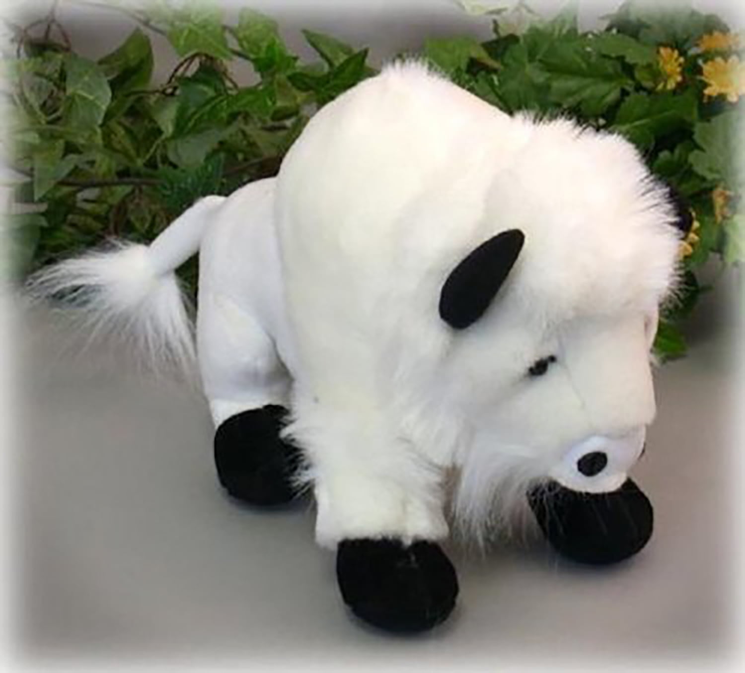 stuffed white buffalo