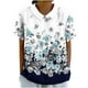 thumbnail image 1 of Blusas de Manga Corta para las Mujeres Cuello de Muñeca Lindo Lino Algodón, Impreso Suelto Camiseta para el Uso Casual, Diario Y de Verano, 1 of 8