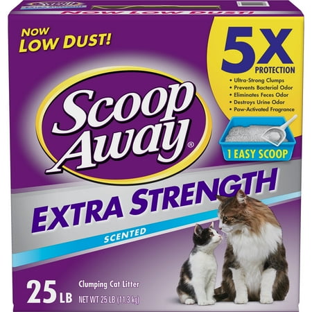 Scoop Away Extra Strength Scented Cat Litter, 25 Lb.