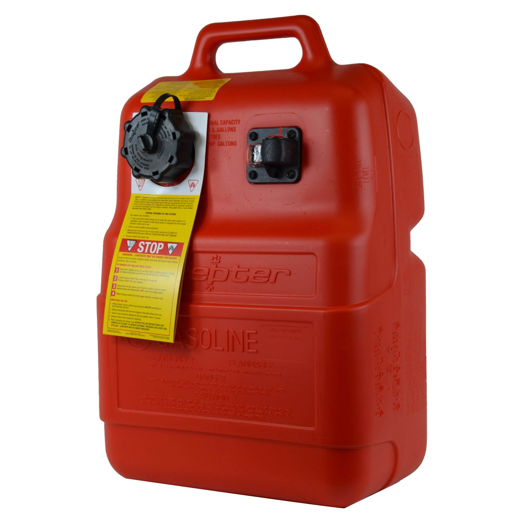 Scepter Neptune 6 Gallon 22.7 Liter EPA + ISO Portable Gas Fuel Tank