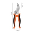 thumbnail image 6 of Premium Garden Pruning Shears 7.5IN Heavy Duty Branch Cutter Stainless Steel Sharp Blade Pruner for Rose Bushes Shrubs Fruit Trees Bonsai Gardening Clippers Ergonomic Soft Grip One Hand Safety, 6 of 7