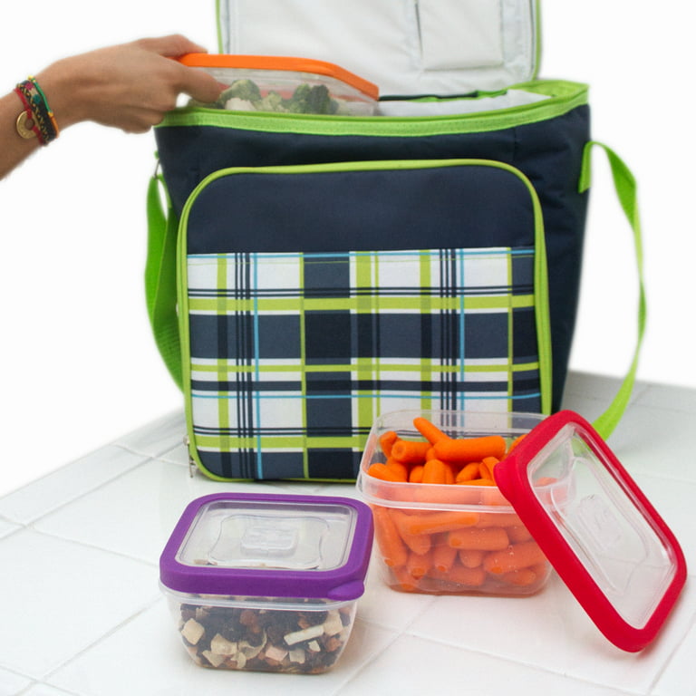 Lexi Home 3 Pack Colorful Plastic Lunch Box Set - Lexi Home