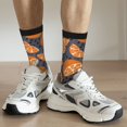 thumbnail image 6 of Hirioo Various Oranges Pattern Adult Middle Tube Socks Breathable Sock Non-Pilling,Contrasting Color Design, 6 of 6