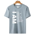 thumbnail image 2 of T Shirts Women I Am Black Educated Woman Letter Print Tshirts Black History Month Gift Tee Tops, 2 of 3