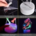 thumbnail image 2 of LETOUR Creative 3D Mermaid Night Light: Smart Touch, 7 Color Change, Dual Power, Soft LED Ideal Decor & Gift, 2 of 9