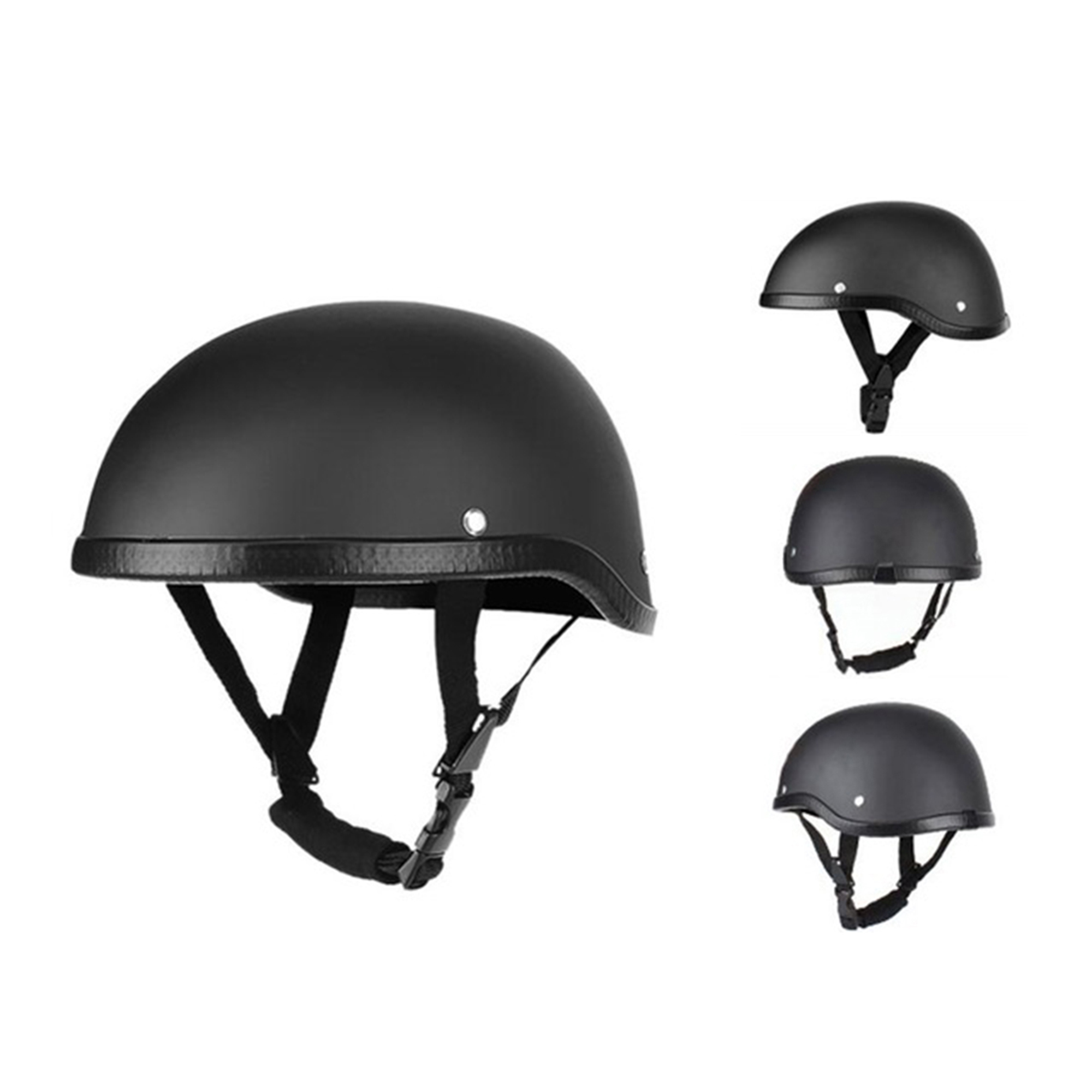 Puloru Motorcycle Half Helmet, Quick Release Harley Retro Motorbike