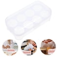 thumbnail image 2 of 8 Huevos Caja de almacenamiento Refrigerador Huevo Huevo Contenedor Huevos portátiles Portador para camping picnic (blanco), 2 of 5
