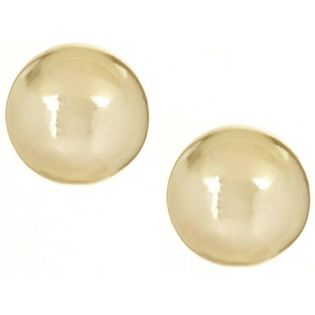 Signature 18K Gold Plated 5mm Ball Stud Earrings One Size