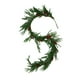thumbnail image 2 of pstuiky Enredaderas navideñas artificiales de 1,8 m con piñas rojas y frutos, decoradas con motivos navideños verdes para interiores y exteriores., 2 of 6