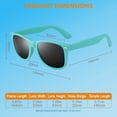 thumbnail image 6 of LINVO Classic Retro Polarized Matte Turquoise Sunglasses for Men Women Fishing Driving Hiking-Gray, 6 of 7