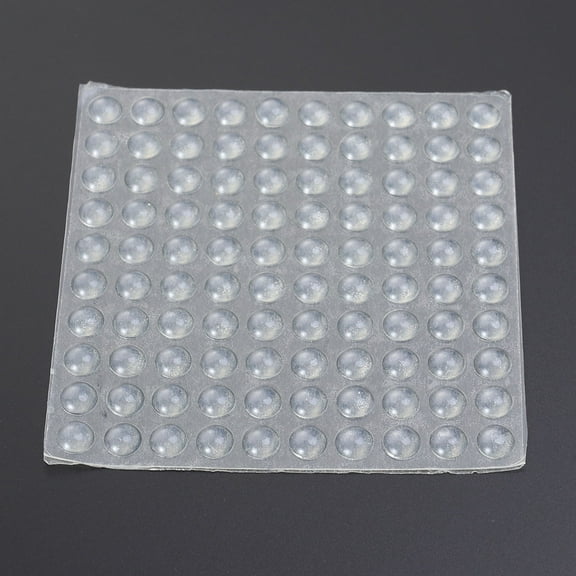 FELTECHELECTR Furniture Bumper Pads 100Pcs Clear Silicone Feet Pads Impact Resistant Chair Leg Floor Protectors