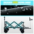 thumbnail image 5 of Foldable Wagon with Extended Tailgate, Waterproof Dustproof UV Resistant Wagon Rain Covers, Heavy Duty 400LBS, Large All- Beach Wheels, 5 of 9