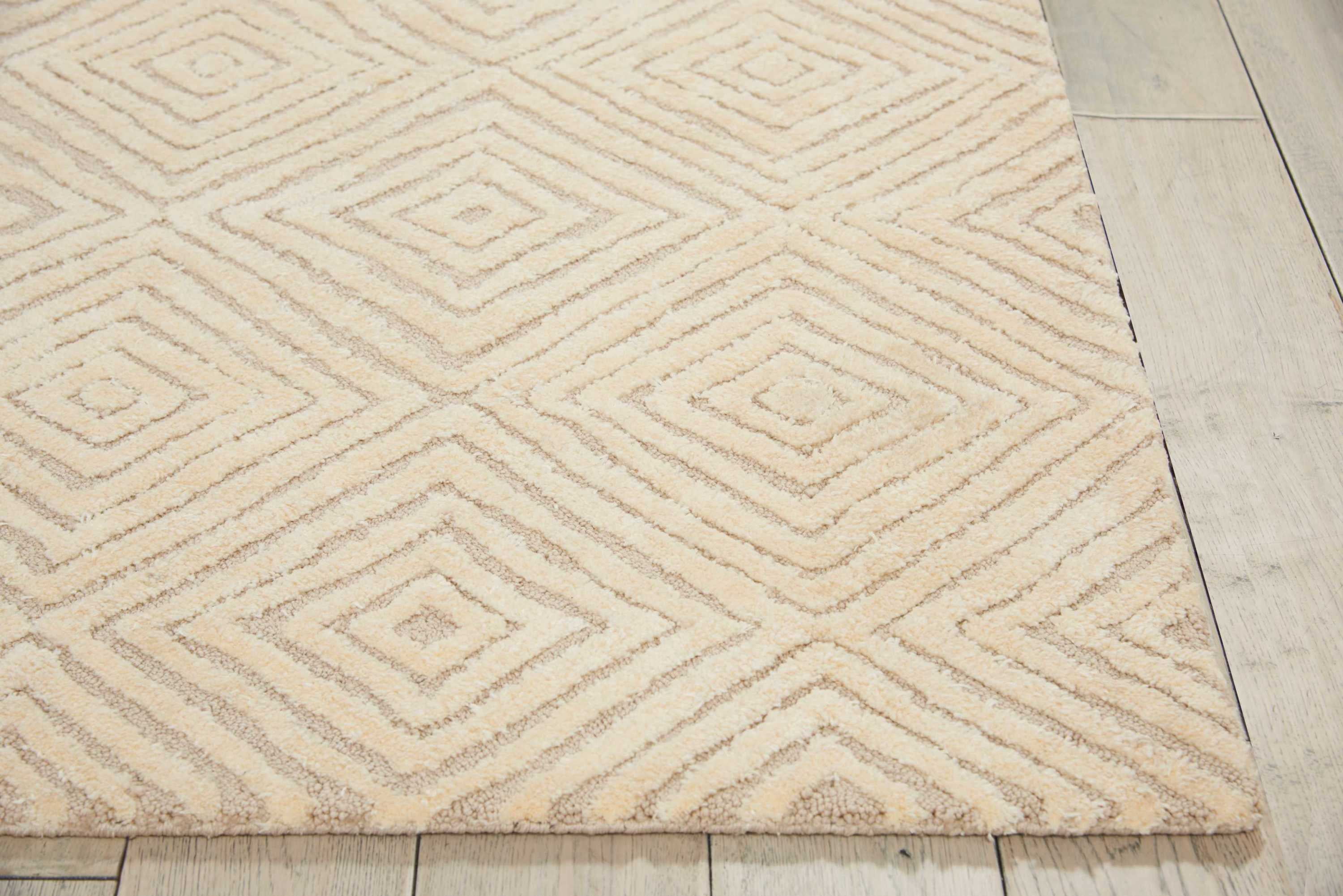 Nourison Modern Deco Modern Geometric Taupe/Ivory 8' x 10'6" Area Rug, (8' x 11')