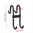 thumbnail image 2 of 2 Pack Shower Door Hooks,304 Stainless Steel Over Door Hooks,Towel Hooks for Bathroom Frameless Glass Shower Door 0.47"(12mm),Drilling-Free Hanger Shower Hooks, 2 of 8