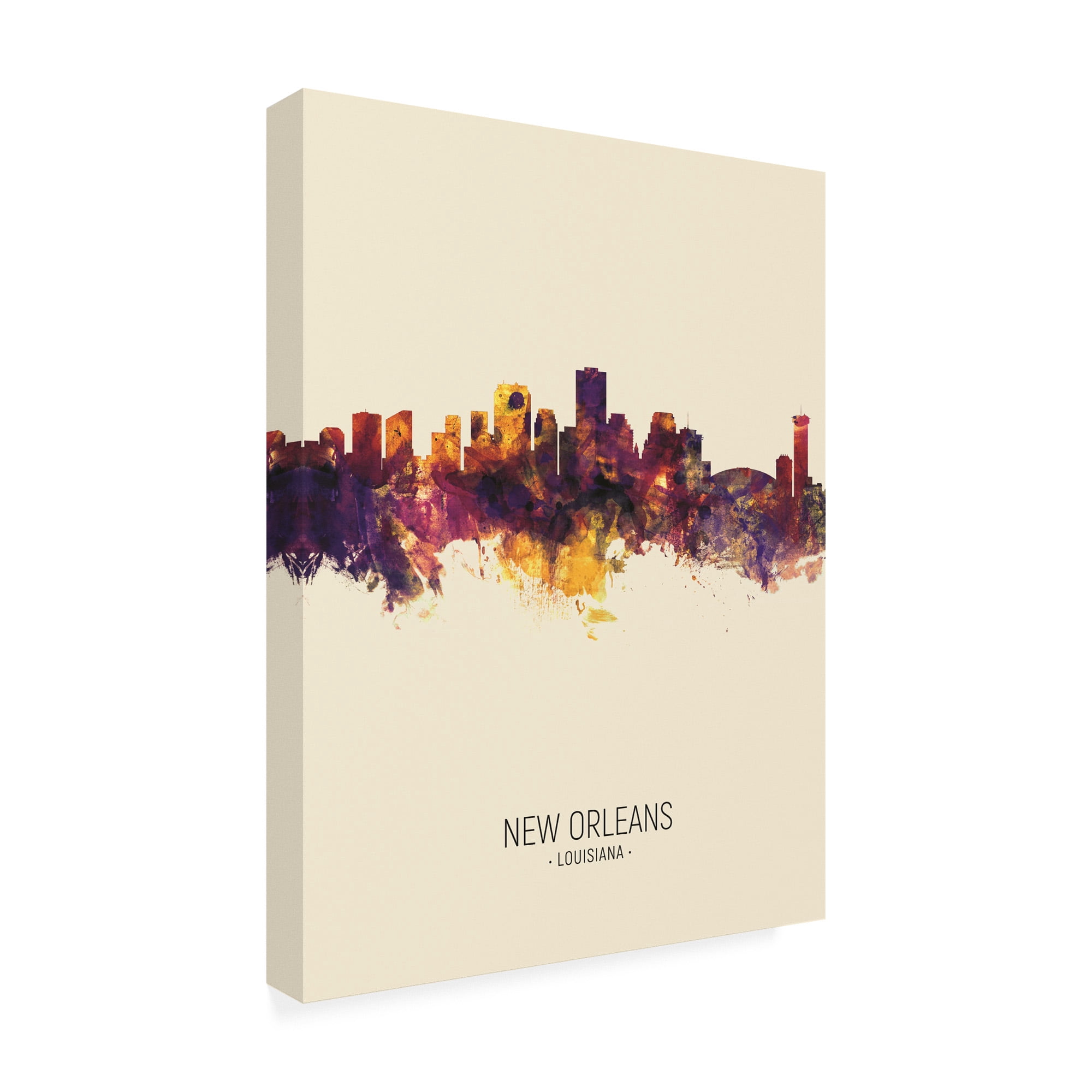 Trademark Fine Art 'New Orleans Louisiana Skyline Portrait III' Canvas Art by Michael Tompsett