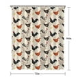 thumbnail image 5 of Beige Chicken Pattern Shower Curtain 72"x84" ,Bathroom Decorative Shower Curtains Set with 12 Hooks,Modern Waterproof Washable Shower Curtain, 5 of 6