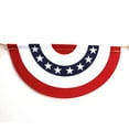 thumbnail image 6 of Patriotic Bunting Banner | Red White Blue Star Flag Garland for Outdoor 4th of July Decoration, Semi-Circular Durable String Flag, Reusable Party Décor, Weather-Resistant 1 Pack, 6 of 6