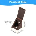thumbnail image 2 of 20 Pcs 90 Degree Plastic Corner Braces, 21x23x21mm Shelf Right Angle Brackets with Screws, Brown, 2 of 6