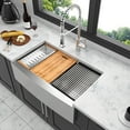 thumbnail image 2 of CoSoTower 30 Farmhouse Sink Workstation - 30 Inch Kitchen Sink Stainless Steel 16 Gauge Apron Front Kitchen Sink, 2 of 8