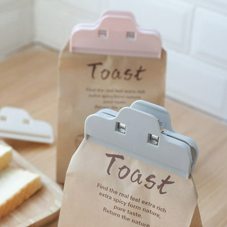 

jiaroswwei 10Pcs Food Bag Clips Eco-friendly Dust-proof Plastic Seasoning Storage Bag Sealing Clips for Home