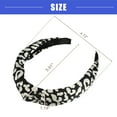 thumbnail image 3 of Vocoste Leopard Pattern Headband for Women Elastic Knotted Headband Accessories Black, 3 of 6