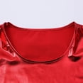 thumbnail image 5 of Prolriy Summer Tops for Women 2024 Women's Solid Color Reflective Shiny Metallic Round Neck Short Sleeve Crop Top T Shirt Womens Tops Red S, 5 of 8