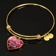 thumbnail image 5 of Love The Lord With Your Whole Being Christian Faith Heart Bracelet Bangle, 5 of 8
