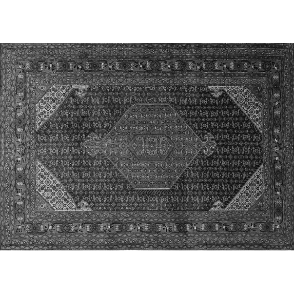 Ahgly Company Indoor Rectangle Persian Gray Traditional Area Rugs, 2' x 5'