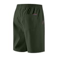 thumbnail image 4 of Mens Casual Walkshorts 9" Inseam Lightweight Summer Performance Training Short Pants Above Knee Elastic Waist Drawstring with Pockets, 4 of 8