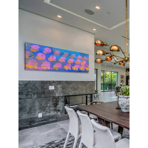 "Pink and Orange" Painting Print on Wrapped Canvas