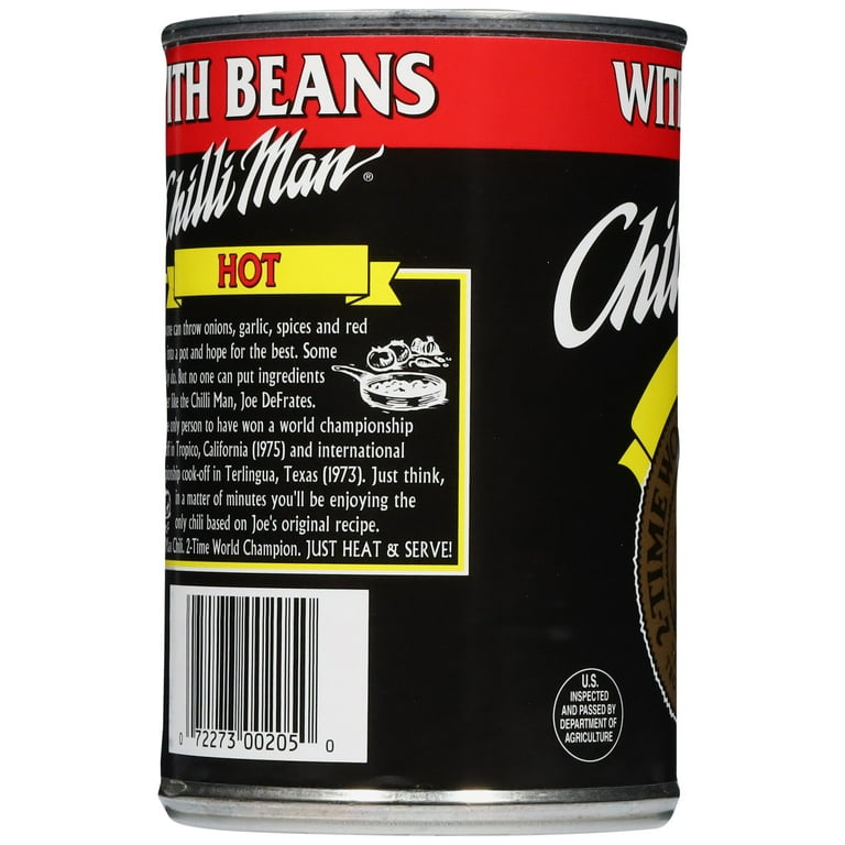 ChilliMan Chili with Beans Hot 15 Can
