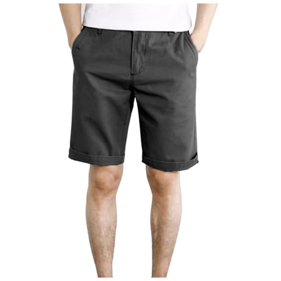 JTieacloth Mens Classic Chino Short Mens Lightweight Casual Trend Shorts,Black