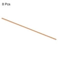 thumbnail image 3 of Uxcell Pure Copper Round Rod Diameter Length Solid Copper Rod Lathe Bar Stock for Metal Craft 5 x 330mm 8pcs, 3 of 7