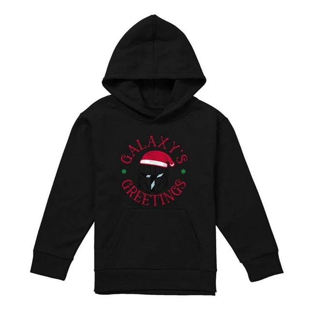 Star Wars The Mandalorian Sweat à Capuche de Noël Galaxy's Greetings pour Garçons/filles