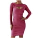 thumbnail image 1 of Vestidos Para Mujer Vestido de Fiesta de Manga Larga Moda Erógeno Casual Nalgas Cuello Redondo Vestido Adelgazante Sólido Odeerbi  ODB173158, 1 of 7