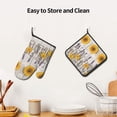 thumbnail image 6 of cixuoa Sunflowers On Wooden Print Kitchen 7.2"X11" Oven Mitts and Pot Holders Sets, Safe for Baking,Cooking, BBQ, 6 of 6