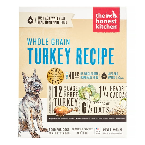 The Honest Kitchen Keen Natural Human Grade Dehydrated Dog Food, Turkey & Organic Grains, 10