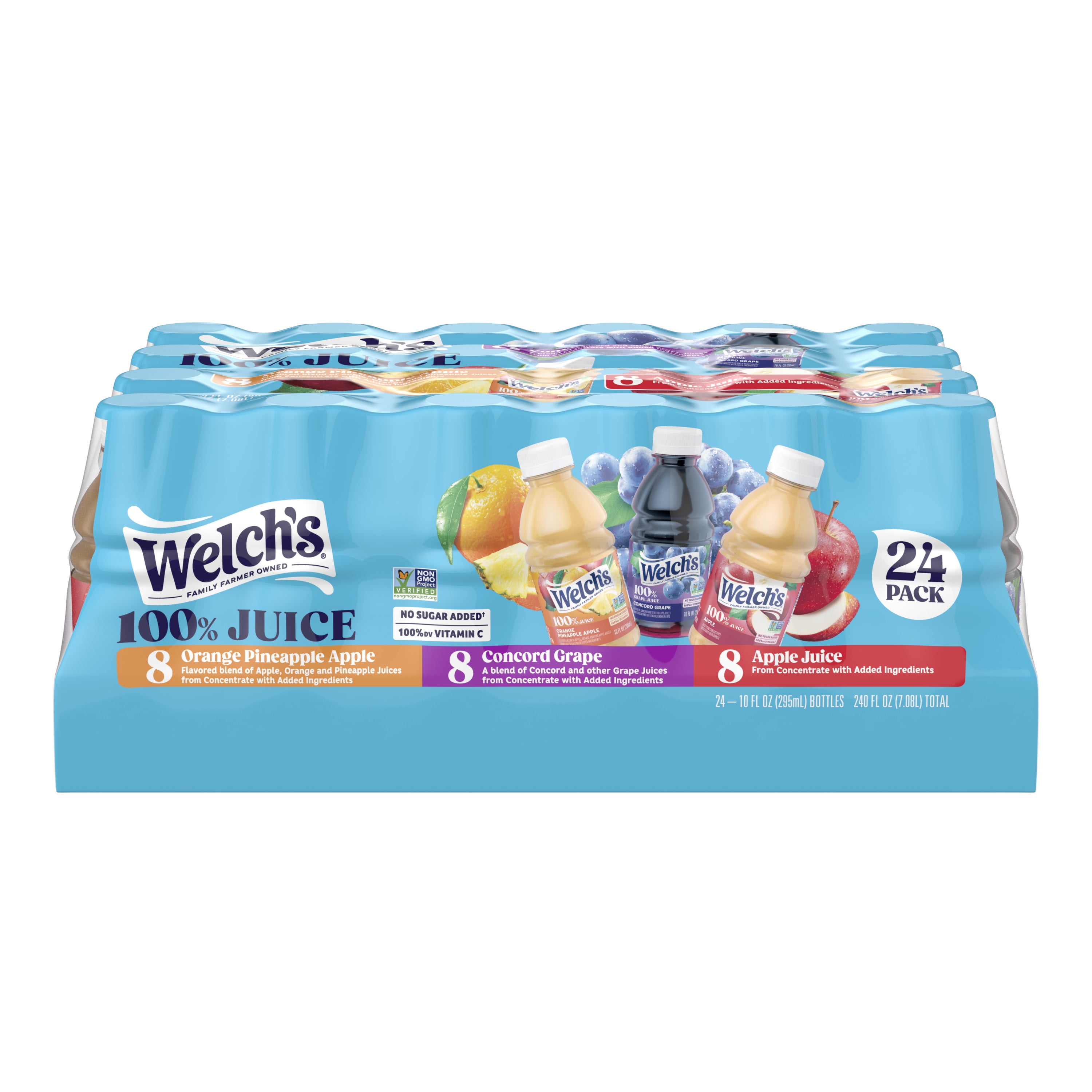 Welch's 100% Juice, Variety Pack, 10 fl oz, 24 Count