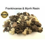 Frankincense and Myrrh Resin 1 lb. - 100 % Pure Natural Incense Granular Mix Charcoal Burner Shaumerio