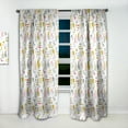 thumbnail image 2 of Designart 'Abstract Retro Design XVI' Mid-Century Modern Curtain Panel, 2 of 5