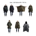 thumbnail image 4 of Bearachild Chubasquero Unisex senderismo Camping Poncho con capucha impermeable a prueba de viento impermeable Camping ropa impermeable cubierta de lluvia Paraguas de lluvia Camuflaje Digital Bearachild HA067073-03, 4 of 6