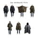 thumbnail image 5 of Yuarrent Chubasquero Unisex senderismo Camping Poncho con capucha impermeable a prueba de viento impermeable Camping ropa impermeable cubierta de lluvia Paraguas de lluvia Camuflaje Yuarrent HA067073-06, 5 of 6