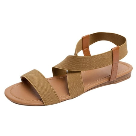 

Sandals Heel Beach Strap Peep-toe Sandals Cross Skidding Shoes Women Sandals Low Women s sandals
