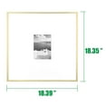 thumbnail image 6 of Better Homes & Gardens 18 x 18 Gold Metal Gallery Wall Picture Frame, Matted to 5 x 7, 6 of 8