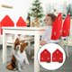 thumbnail image 4 of Fundas para Silla de Navidad, 4 Piezas Cubierta de la Silla de Comedor Navidad, Home Rojo Decoración Navideña Fundas para Sillas,Funda de Silla de Navidad para Decoración de, 4 of 5